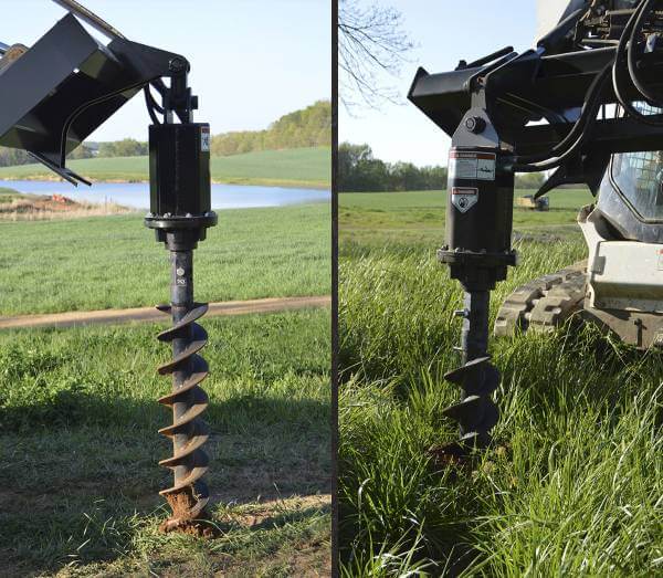 Loflin Fabrication Skid Steer Auger