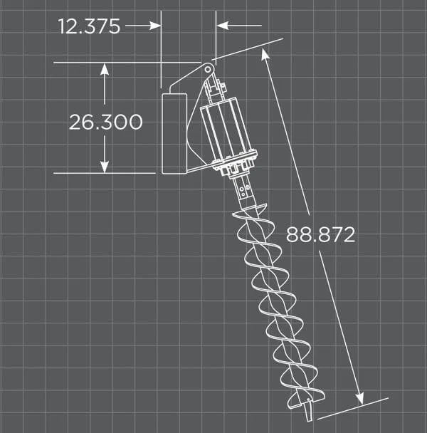 Loflin Fabrication Skid Steer Auger