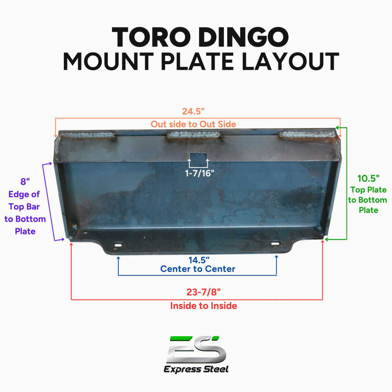 Express Steel 48" Toro Dingo Rake