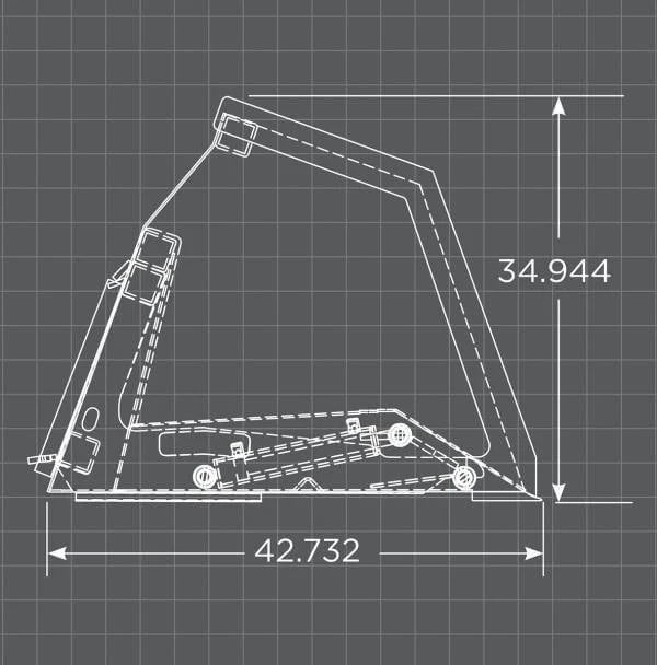 Loflin Fabrication High Front Dump Skid Steer Bucket