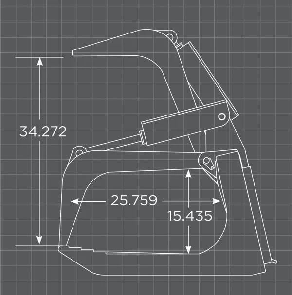 Loflin Fabrication Skid Steer Root Grapple