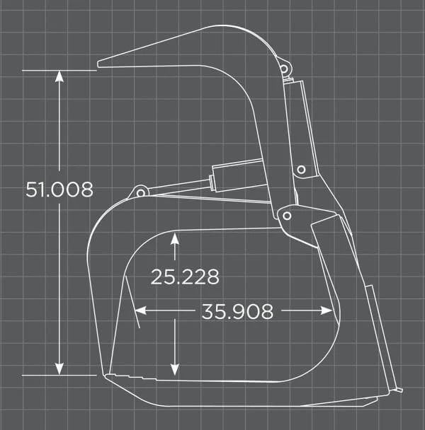 Loflin Fabrication Skid Steer Root Grapple