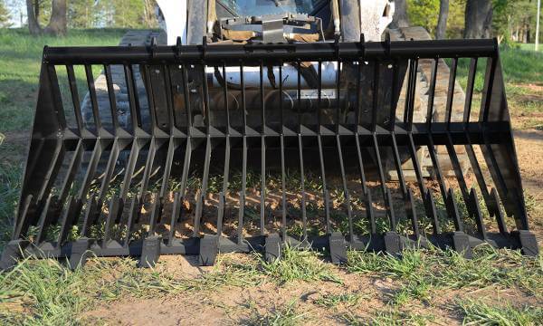 Loflin Fabrication Skid Steer Rock Bucket