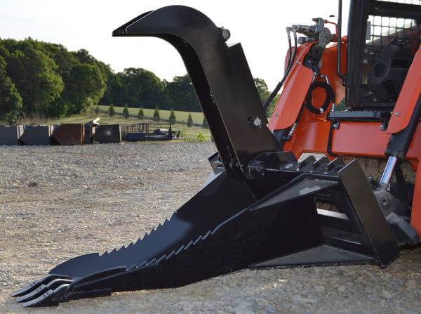 Loflin Fabrication Skid Steer Stump Bucket