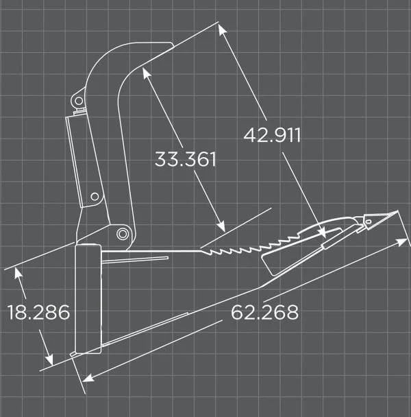 Loflin Fabrication Skid Steer Stump Bucket