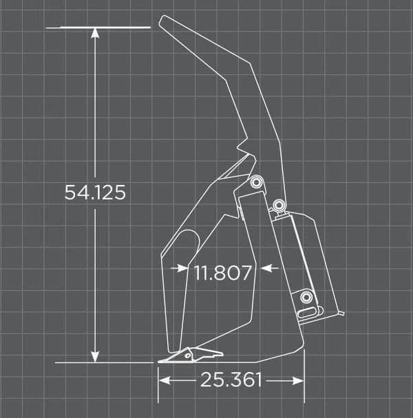 Loflin Fabrication Skid Steer Root Grapple