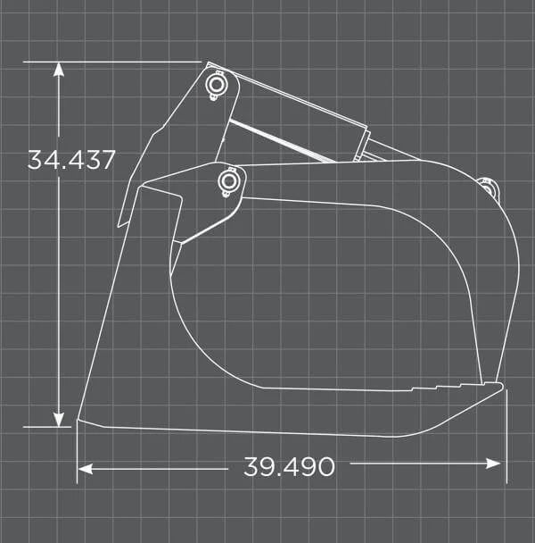Loflin Fabrication Skid Steer Root Grapple